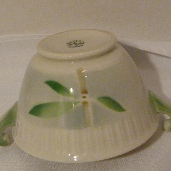 SYRACUSE China Made in USA "Shelledge Bamboo" Sugar Bowl With Lid - Picture 8 of 11